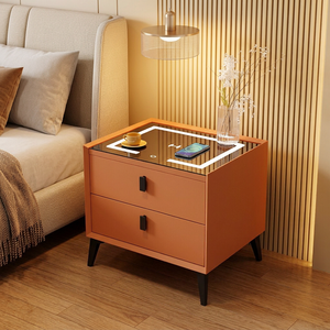 Console de maquillage moderne en bois style crème, tout-en-un, avec rangement latéral et design rétractable, idéale pour les espaces compacts - Product Image 1