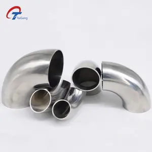 Stainless Steel 304 316L 30 Degree Sanitary DIN Pipe Fittings Welding Elbow For Sale