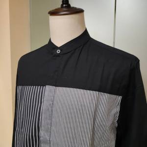 Chemises en <span class=keywords><strong>lin</strong></span> de luxe pour hommes, col <span class=keywords><strong>Mao</strong></span>, manches longues, boutonnées, respirantes, pour le printemps – Vente en gros usine - Product Image 6