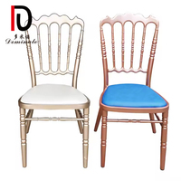 Chaises de mariage empilables en métal doré, style Napoléon, Phoenix, Chiavari, Chivari, pour événements et banquets, fabrication depuis 10 ans