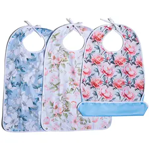 YK Custom Branded Waterproof Stain-resistant Durable Adult Women Bibs For Senior Citizens