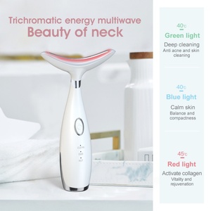 Appareil de massage pour le cou et le visage, soin de la peau, lifting, vibration thermique, raffermissement, lissage pour femmes et hommes - Product Image 3