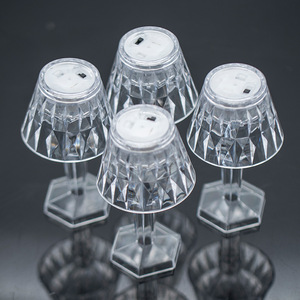 Velas en forma de lámpara Led para boda, candelabro de cristal con forma de lámpara de Diamante, para decoración del hogar, venta al por mayor - Product Image 2