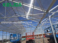 Tunnel isolé 10mm Feuilles de polycarbonate Serre de fraise Agriculture Serre en polycarbonate personnalisée à vendre