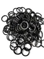 Anneau double boucle en acier inoxydable, options multi-tailles, connexion robuste à double boucle, fabrication de bijoux DIY (bracelets, colliers)