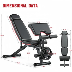 Banc de musculation multifonctionnel CZFIT, banc de musculation réglable pour la musculation des jambes, pour tous les exercices du corps - Product Image 2