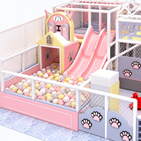 EN ASTM Zertifizierter Hersteller Farbenfrohe Design-Kletterstruktur für Kindergärten und Kleinkinder Indoor-Softplay-Anlage mit Bällebad