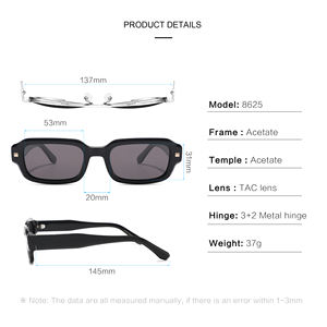 공장 직판 사용자 정의 로고 작은 프레임 아세테이트 선글라스 <span class=keywords><strong>2025</strong></span> 편광 Uv400 고급 선글라스 여성 - Product Image 3