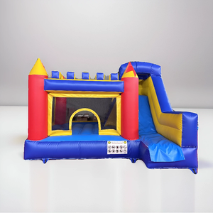 Escorregador Inflável Comercial Azul e Laranja com Piscina, Combo de Casa de Pula em PVC Reforçado para Crianças, Ideal para Festas no Quintal e Aluguel de Eventos - Product Image 6