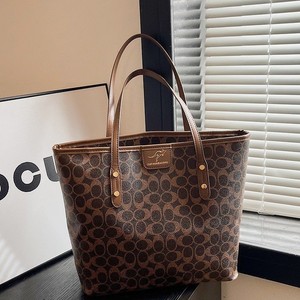 Bolso de mano Vintage minimalista para mujer, recién llegado, a la moda, texturizado, de gran capacidad, de lujo, con estampado de letras, bolso de hombro - Product Image 1