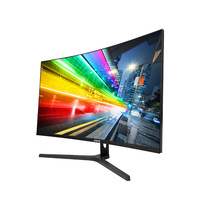 Monitor Curvo de 23.8 Pulgadas con Envío Rápido, Monitor LED para Computadora de Escritorio, 1080P de Alta Resolución, para Juegos/Negocios