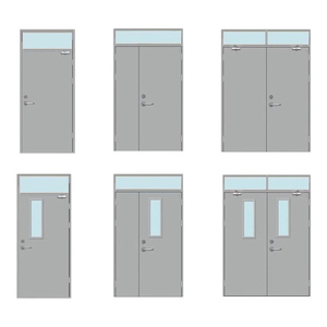 <span class=keywords><strong>Porte</strong></span> d'entrée industrielle en acier, système de charnières à glissière minimaliste, prévention des incendies, appartement, entrepôt, sécurité, supermarchés, hôtels - Product Image 3
