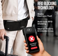 Dompet Uang Tipis Khusus, Tempat Paspor Anti RFID, Dompet Tersembunyi, Kantong Perlengkapan Perjalanan