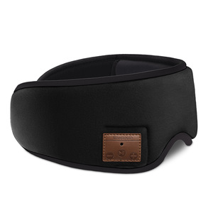 Auriculares con micrófono para dormir, máscara de <span class=keywords><strong>ojos</strong></span>, reproductor de música, diadema deportiva, auriculares de viaje para hablar, color azul - Product Image 2