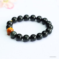 Bracelet en obsidienne naturelle et œil de tigre, perles rondes de 8 mm ou 10 mm, bracelet en pierres précieuses, unisexe, bijoux faits à la main, cadeau