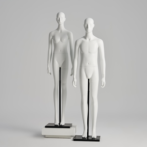 프리미엄 화이트 무광 유리섬유 전신 마네킹 헤드 스탠딩 포즈 패션 매장 디스플레이 도매 소매 - Product Image 5