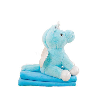 Ampliamente vendido, juguete de peluche de unicornio ecológico con alas, manta para bebé y juguetes para niños pequeños de 2 a 14 años, certificado EN71, mercado de EE. UU. - Product Image 1