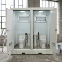 Nouvelle cabine de toilette mobile en acier chinois, toilette modulaire, écologique et durable, adaptée aux espaces publics