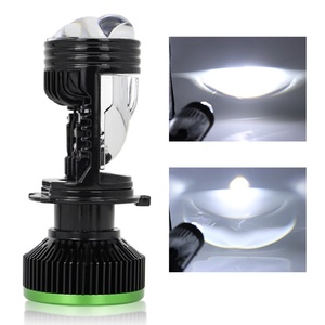 Phare à lentille de projecteur laser Bi-LED Y80 H4 230W 12V 24V, phare à lentille LED à trois faisceaux, Focos LED pour moto - Product Image 4