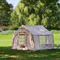 Grande tente de camping gonflable de luxe portable, imperméable, en tissu Oxford 420D, tente gonflable 4 saisons pour vente en gros