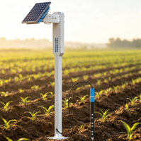 Station de surveillance des sols multi-paramètres à énergie solaire, système de capteurs EC/NPK extensible avec 4G LoRa pour l'agriculture intelligente