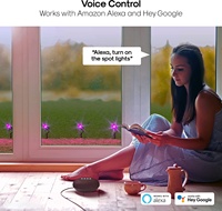 Projecteur de jardin intelligent 10W RGBW Contrôle WiFi APP IP65 Étanche Extérieur pour éclairage de jardin pelouse paysage