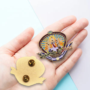 Üretici tedarikçi toplu Metal el sanatları yumuşak emaye iğne özel Logo şirketi broş döküm tekniği Guatemala - Product Image 2