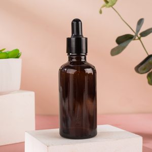 Flacon d'huile essentielle en ambre givré avec pipette 15ml-100ml - Product Image 2