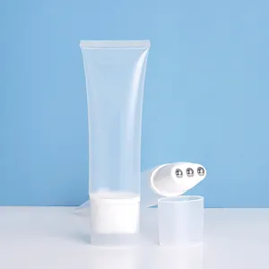 120ml Three Ball Pe Plastic Cosmetic Tube Packaging Alloy Metal Roller Massage Ball Neck Cream Lotion Tube Applicator