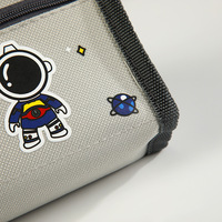 Nouvel espace astronaute portable porte-crayon mignon dessin animé enfants papeterie sac grande capacité sac école étudiant toile crayon sac