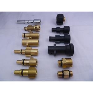 Adaptateur de pot à mousse en cuivre pur à raccord rapide PA 1/4 filetage M14 1/4 union pour kit d'outils de lavage de voiture - Product Image 1