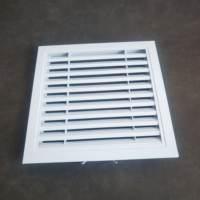 Grille de radiateur carrée moderne en alliage d'aluminium, vente directe usine, couvercle de radiateur personnalisé, grille décorative durable pour porte