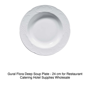 Assiette creuse Flora 24 cm Gural -12-Flo24Ck00 - Product Image 2