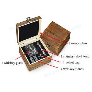 En stock Verre à <span class=keywords><strong>whisky</strong></span> en cristal classique et pierre à <span class=keywords><strong>whisky</strong></span> réutilisable coffret cadeau Shunstone fabricant - Product Image 2