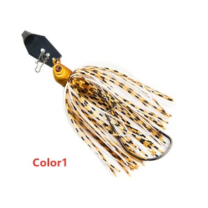 MESTER-señuelo de pesca SB004, 17g, 100mm, cebo zumbador, plantilla de metal, falda de silicona, giratorio - Product Image 6