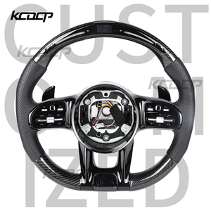 Ajustement pour Mercedes Benz classe A A200 A180 A260 A45 C63 W205 W204 C300 W222 G55 G500 ancien modèle au nouveau <span class=keywords><strong>volant</strong></span> en fibre de carbone - Product Image 1
