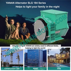 YANAN Máy Phát Điện Không Chổi Than SLG184 Series 100% Máy Phát Điện Dây Đồng Cho Máy Phát Điện Diesel Giá Xuất Xưởng - Product Image 6