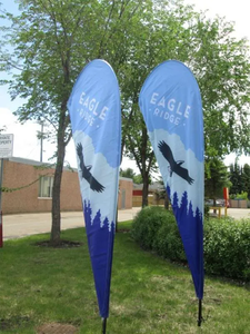 Custom Outdoor Advertising Flying Teardrop Tear Drop <b>Flag</b> Feather <b>Flag</b> Beach <b>Flag</b> Banner With Pole - Product Image 2