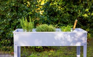 Jardinière surélevée en métal écologique Esschert Design, revêtement en poudre <span class=keywords><strong>de</strong></span> zinc, <span class=keywords><strong>gris</strong></span> plomb, avec boîte <span class=keywords><strong>de</strong></span> couleur - Product Image 2