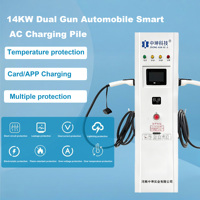 Bornes de recharge pour véhicules électriques au sol, prix d'usine, 7 kW à 44 kW, IP55, stations de recharge rapides pour véhicules électriques avec 4G/WiFi