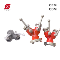 Pembagi Air Aluminium Factoey Selas 2 Arah, Katup Bola Pembagi Air, Sambungan Air Dua Arah