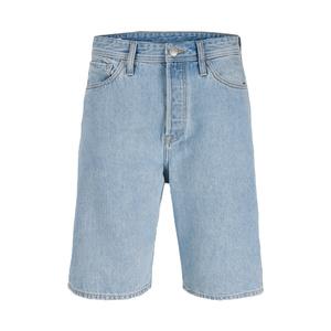 Shorts en denim tissé respirant à coupe moderne pour hommes, décontractés pour l'été, confortables pour un usage quotidien - Product Image 1
