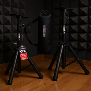 S-Core Tripod <b>Speaker</b> <b>Stand</b> 3Ft Height Adjustable PA DJ Studio Monitor <b>Stand</b> With Carry Bag Metal Construction - Product Image 2