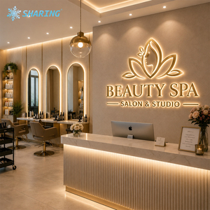 Letrero LED 3D Personalizado, Letrero Acrílico Retroiluminado para Salón de Belleza, Decoración de Pared con Logotipo, Publicidad, IP65 Impermeable - Product Image 5