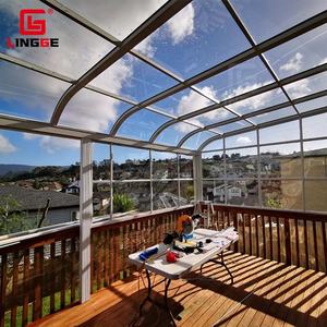 Auvent de terrasse en aluminium élégant auvent d'ombrage personnalisable balcon résistant à la chaleur étanche - Product Image 3