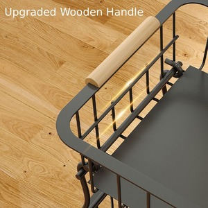 Organizador de Almacenamiento de Cocina, Cesta Multiusos Móvil para Frutas y Verduras, Carrito con Ruedas para Aperitivos, Estante con Ruedas para el Hogar - Product Image 3