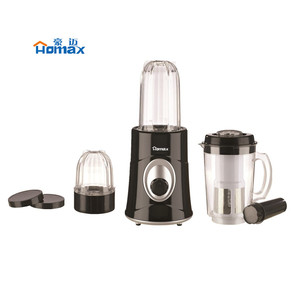 Homax Multi Functional Blender Black Silver 33.5x14x25cm Electric Juicer For Kitchen Fruit Vegetable Processing - Product Image 1