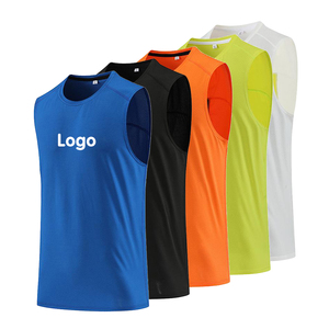 Gym Sports <b>Men</b> Fast Dry tank Tops Summer Breathable Solid Color <b>Singlet</b> High Quality <b>Men</b> Fitness Sleeveless - Product Image 1