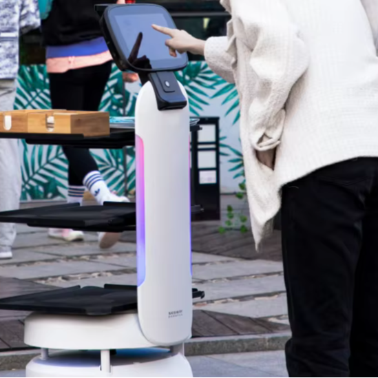 ONA Cobot Intelligent Catering Service Robot Autonomous Navigation & Smart Delivery for Factory & Catering Service