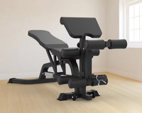 Banc de musculation multifonctionnel réglable inclinable et déclinable pour curls, extensions de jambes, à charges, pour usage domestique et commercial